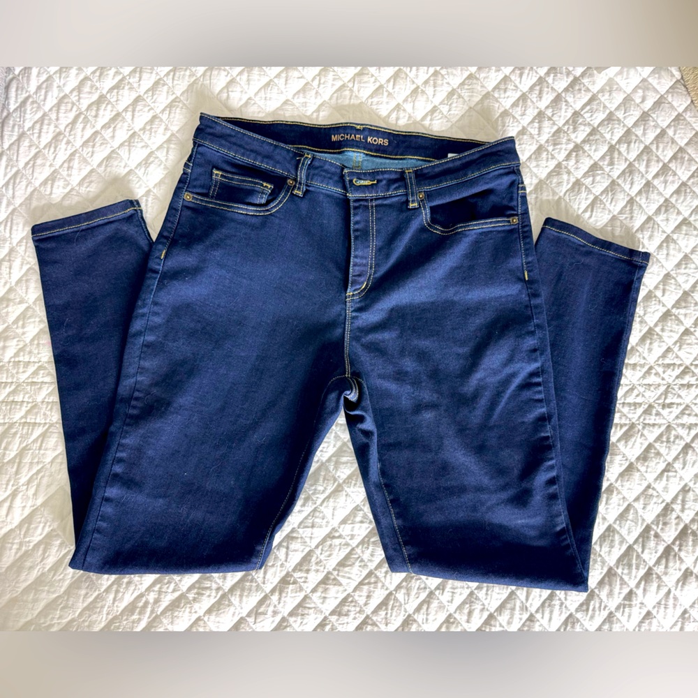 Michael Kors Izzy Skinny Jeans – Size 12 – Dark Wash